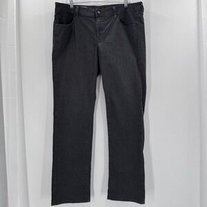 Vintage GAP 1969 Real Straight Jeans Dark Gray Women's Size 33x16r stretch